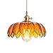 YXLMAONY Deckenlampe Amerikanische nostalgische Pendelleuchte Bernsteinfarbe Aufhängungslampe Messing Hängen Lampe Atmosphäre E27 Deckenleuchte Geeignet for Konferenzraum Flur Flurs Bar Beleuchtung Ba