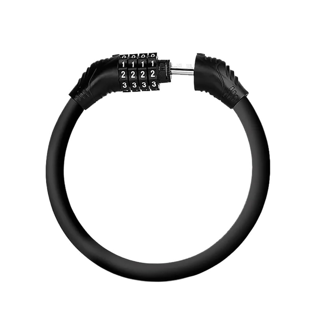 Bike Locks Bicycle Anti-Theft Lock 4 Digit Password Steel Wire Chain Motorcycle Electric Scooter Padlock Portable MTB Universal