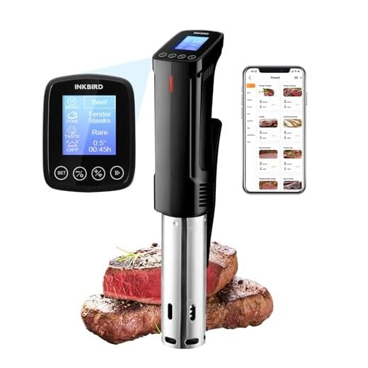 Sous Vide Cooker| Inkbird Wifi Sous Vide Mchine Sous vide Cooking Machine, 1000W Immersion Circulator with Recipes,Timer | Ultra-Quiet