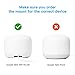 Koroao Smart Home Outlet Wall Mount Only for Google Nest WiFi Router(2nd Generation) - Easy Installation and No Cord Clutter Holder Bracket for Google 4x4 AC2200 Nest Mesh Wi-Fi Router (3-Pack)