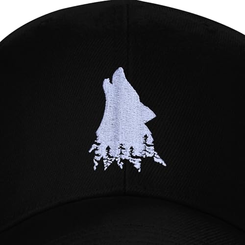 Image of Embroidered Baseball Cap for Women Men Adjustable Baseball Hat Black Baseball Cap Trucker Hat