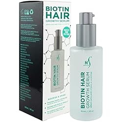 Herstyler Biotin Hair Serum - Hair Growth Serum for Hair Loss - Also Contains Argan Oil - 2 Fl Oz - Pack of 1
