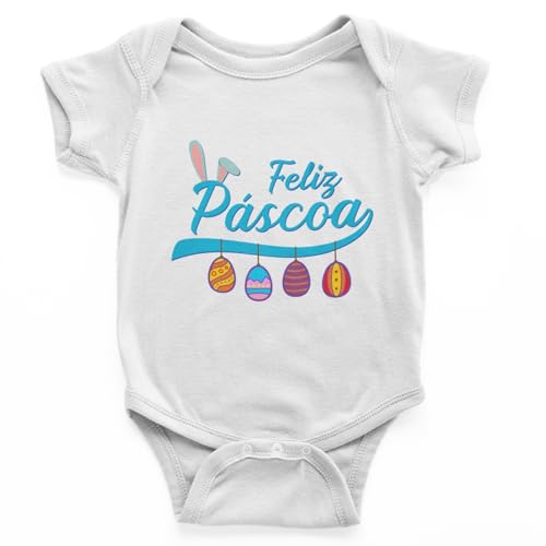 Body do Bebê Feliz Páscoa Infantil