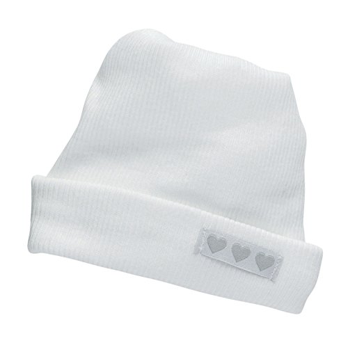 Trois Kilos Sept Mixte Bébé Tubulaire Blanc Bonnet Naissance, Gris, 0 Mois EU