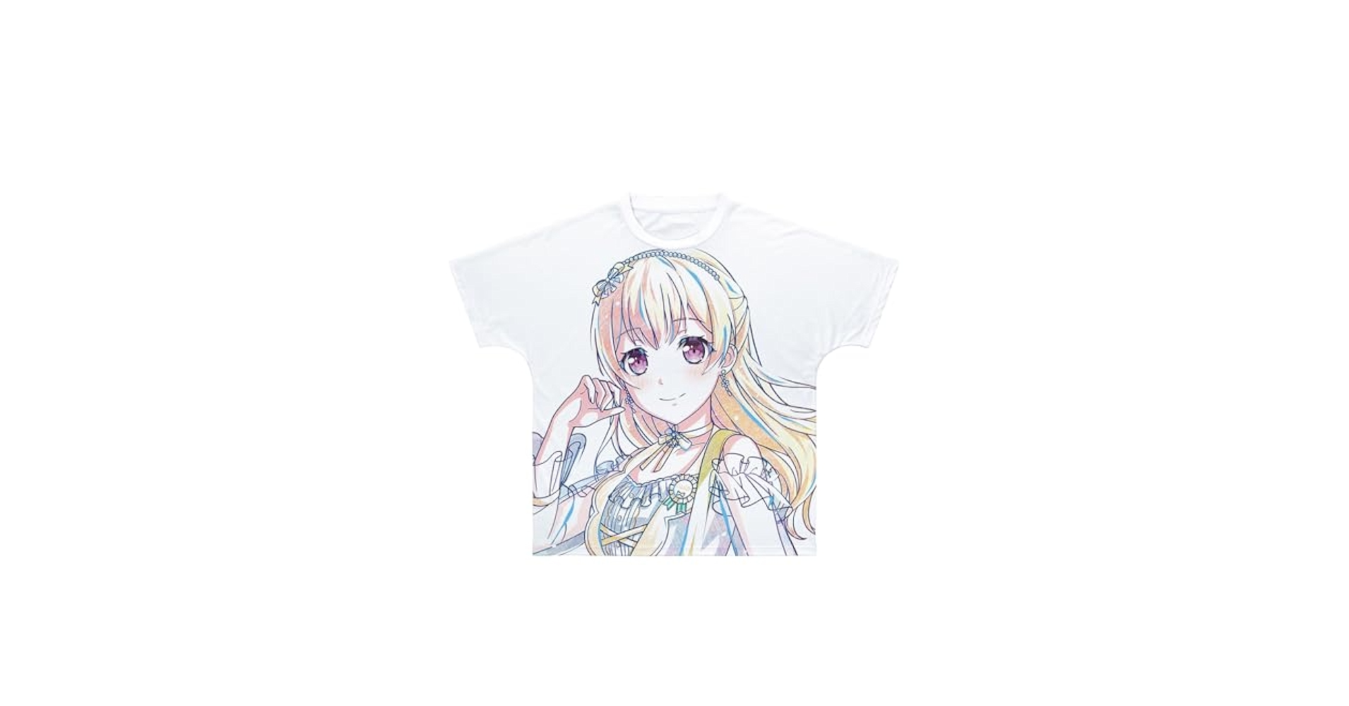 ガールズバンドパーティ!白鷺千聖フルグラフィックカジュアルシャツXL ガールズバンドパーティ!白鷺千聖フルグラフィックカジュアル
