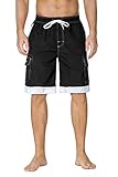 Nonwe Men's Surf Quick Dry Swim Trunks with Drawsting