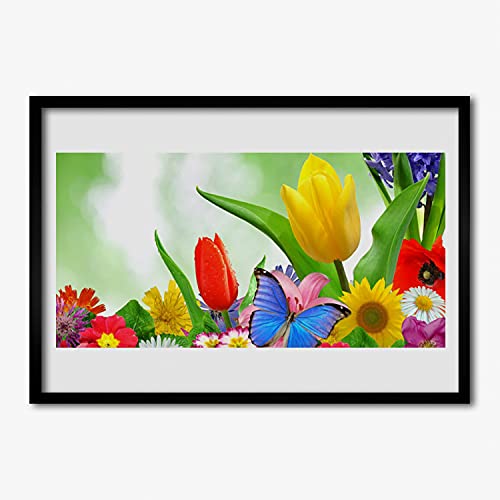Cadre photo mural 70x50 cm grand format Tulup pour masquer un mur vide