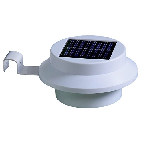 4X Wall Garden Sink Pathway Solar Powered 3 LED Fence Gutter Lamp Light Outdoor Garden FamilyMall