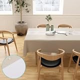 Mantel de hule lavable para fiestas, exteriores, mesa de comedor, cena, mesa de centro, cocina (Bohemian + albaricoque claro, 120 x 200 cm)