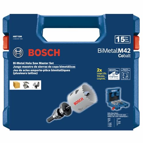 Image of Bosch HBT15M 15 pc. General-Purpose Professional Bi-Metal Hole Saw Set