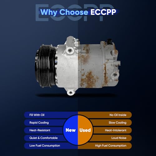 Image of ECCPP AC Compressor Fit for Chevrolet Cruze 1.4L 2012-2016 | Fit for Chevrolet Cruze Limited 1.4L 2016 AC Compressor with Clutch Rapid Cooling