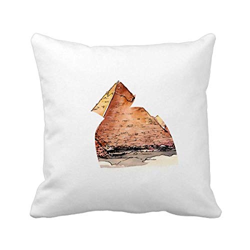Housse de coussin pyramide de Gizeh haut de gamme textile relief salon - 2