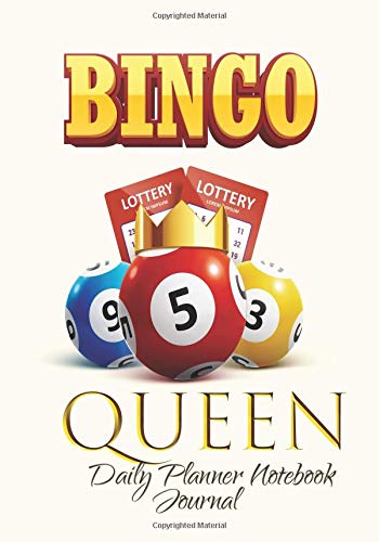 Bingo Queen Daily Planner Notebook Journal: Positive Affirmations Agenda Organizer To Write In