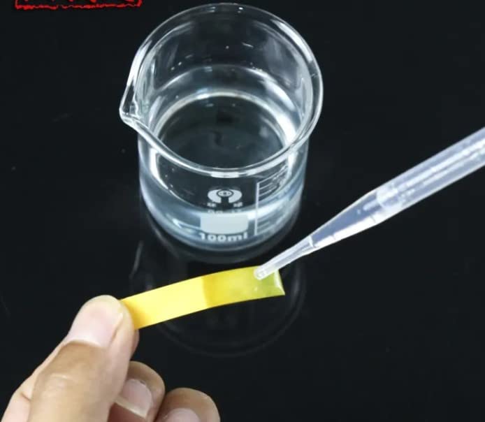 Miniatura 5 de Othmro Paquete de 10 tiras de prueba de pH 0.5-5.0, papel de prueba extenso, papel de prueba de tornasol, 80 tiras por paquete de tiras de pH para