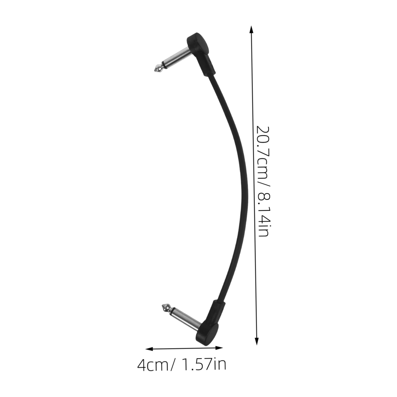 VANZACK Guitar Patch Cable 6pcs Short Guitar Cord 6.35mm Effects Cable Durable Noise-Free