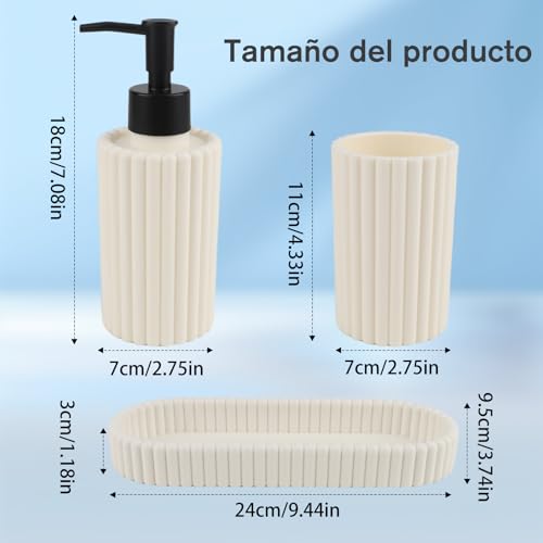 Accesorios para baño blanco 20 Imagen adicional