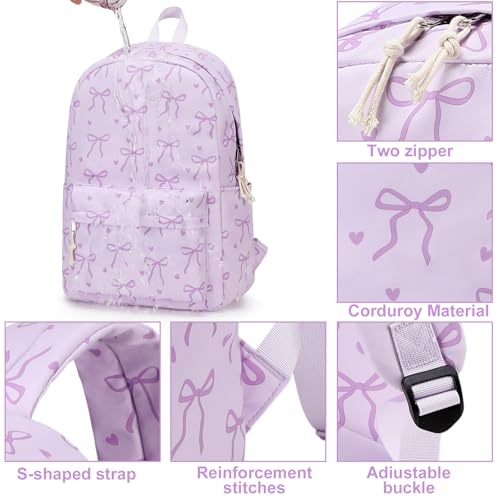 Image of LOIDOU Backpack for Girls School Backpacks Bookbags for Elementary Middle School Women Laptop Backpacks (purple-1, L-17)