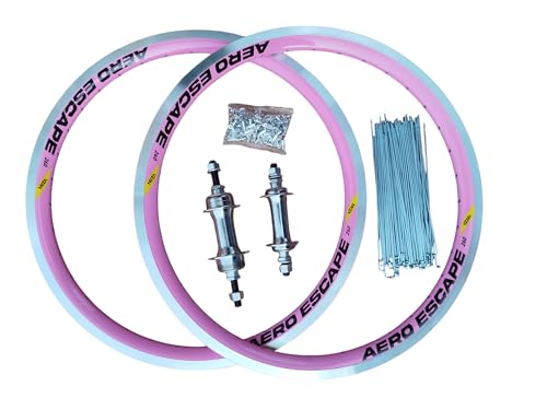 Par Rodas Aro 20 Aero Infantil Vzan Rosa 36F Com Catraca. (Montado).