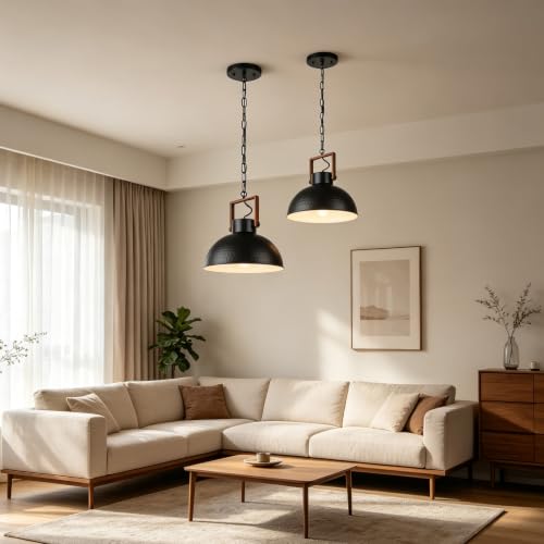Lámpara de araña retro E27 para crear un comedor acogedor y moderno con estilo industrial negro