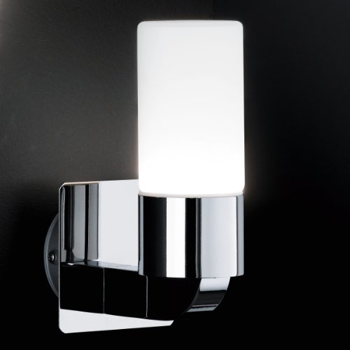 Preisvergleich Produktbild Honsel Leuchte Wandleuchte 1 flammig, chrom, Opalglas matt