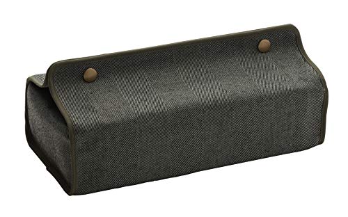 クォーターリポート ティッシュケース 吊り下げ バウンド グリーン W25×H5~6.2×D12cm 裏面 ラミネート加工 【日本製】