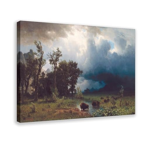 Impression sur toile Buffalo Trail premium avec cadre à suspendre 61 x 91,4 cm