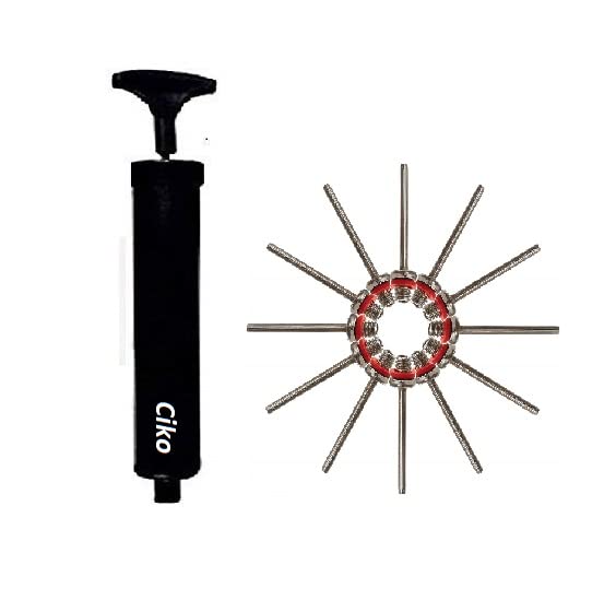 Ciko Football Volleyball Basket and Sports Ball Air Filling Pump with 12 pin (Pump with 12 pin)-picture-15
