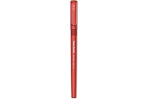 Paper Mate Write Bros Grip Refillable Ballpoint Pens, Medium Point 1.0mm, Red