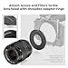 K&F CONCEPT 62mm Matte Box Lens Adapter Ring Only for K&F Camera Matte Box
