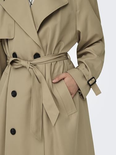ONLY Damen Onlchloe Double B. Otw Noos Trenchcoat, Tannin, XXS EU