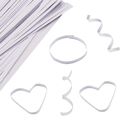 Easytle 5" Paper White Twist Ties for Bags 1000 Pcs