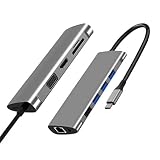 TRANSFERENCIA USB 3.0 DE SUPER VELOCIDAD: a través del puerto USB 3.0, puede conectar discos duros, impresoras, ratones y más dispositivos USB a computadoras portátiles USB-C y transferir datos a velocidades súper altas de 5 Gbps.