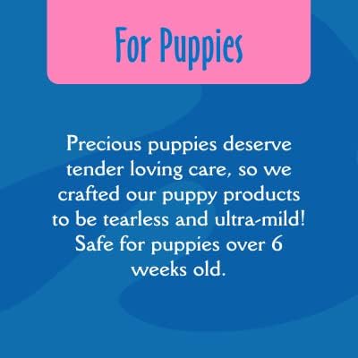 Miniatura 7 de Earthbath Champú ultra suave para cachorros de cereza silvestre, sin lágrimas y extra suave para la piel sensible de los cachorros, aloe vera,