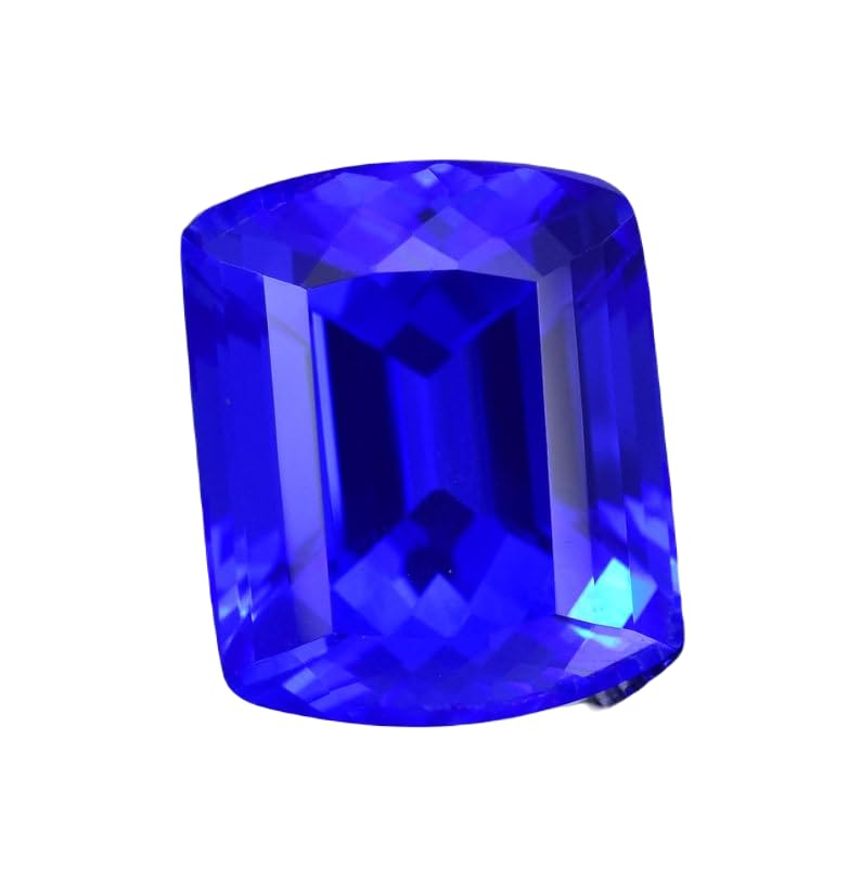 Tanzanite naturelle 18x15mm coussin pour bague d'exception