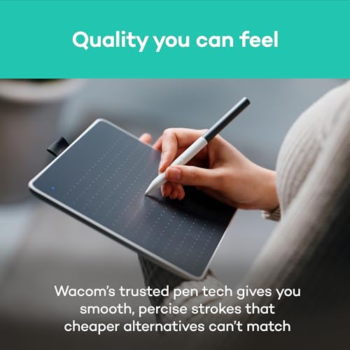 Image of Wacom One Medium, Bluetooth Graphic Drawing Tablet with Pen + Software | Battery-free pen, works with Mac, Windows & Chromebook. Ideal for creative beginners, office work & students