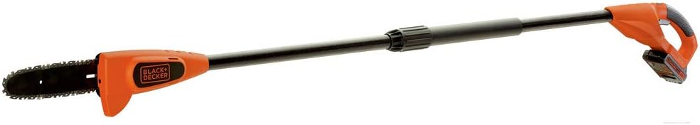 BLACK+DECKER 20V MAX Cordless Pole Saw Kit with Battery and Charger Included, 8-Inch (LPP120)