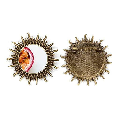 Broche en métal fruits tropicaux Fresh Passion pour accessoiriser vos vestes et chapeaux d'été