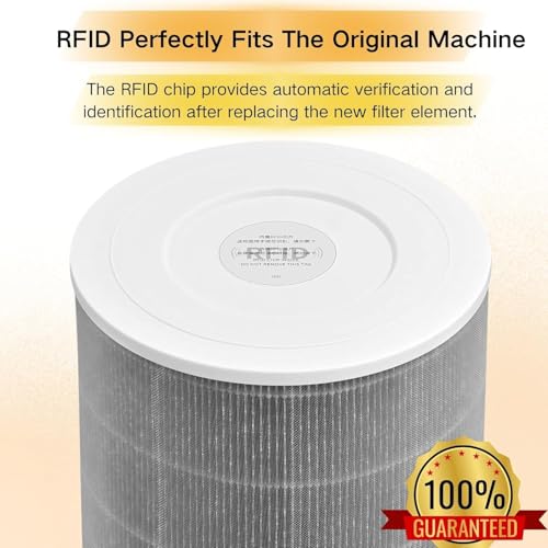 Image of SEIBEN HEPA + Acitivated Carbon Filter for Xiaomi Mi Air Purifier, Compatible with Xiaomi Mi Air Purifier 1, 2, 2C, 2S, 2H, 3, 3C, 3H Activated Carbon Formaldehyde Removal with RFID chip