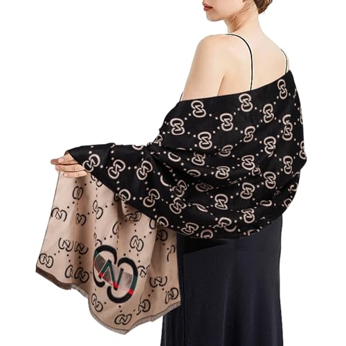 Relang Pashmina Silk Scarf - Striped Black/Red/Green