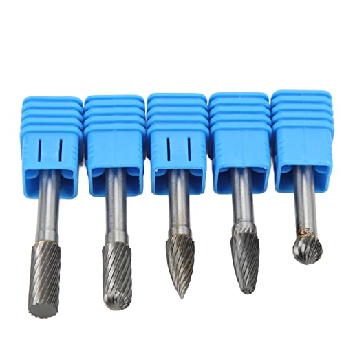 Set de 5 fresas rotativas de carburo de tungsteno miniatura 5