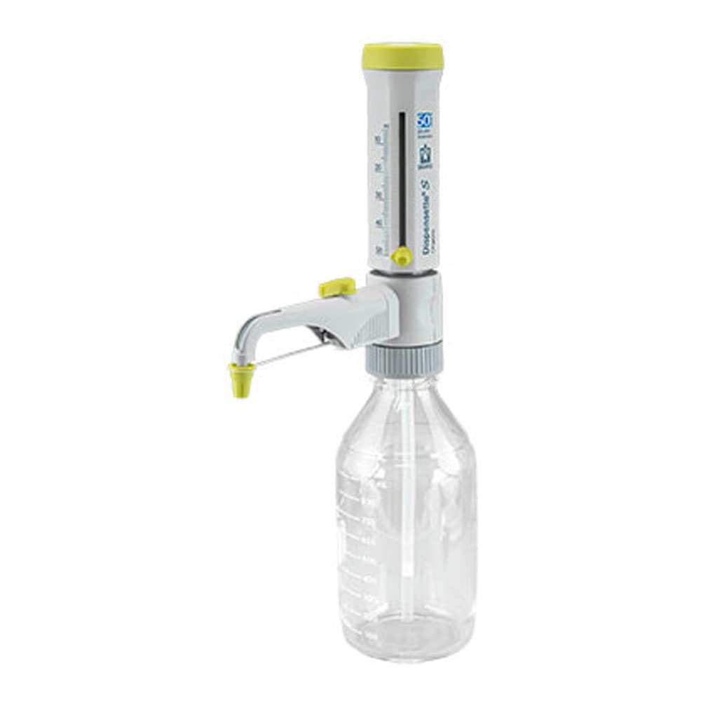 BRANDTECH SCIENTIFIC 4630161 Dispensette S Organic Analog-Adjustable Bottletop Dispenser with Recirculation Valve, 5 mL - 50 mL