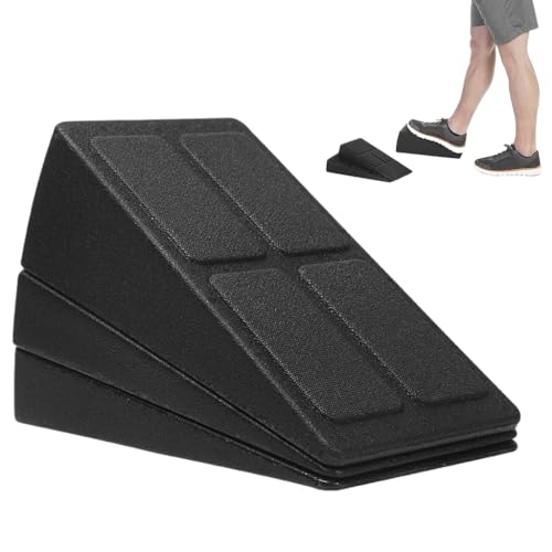 Image of Proberos 3PCS Squat Wedge Set, Adjustable Height & Tilt Exercise Wedges for Squats EPP, Wedge Block Slant Board, Yoga Foam Wedge Blocks, Incline Board Platform For for Squats, Yoga, Calf Stretches
