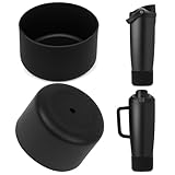 Linkidea 2 Pack Water Bottle Boot Compatible with Owala FreeSip Sway Bottle & Tumbler 30oz/40oz, Silicone Anti-Slip Bottle Bottom Sleeve Bumper Protector (Black)