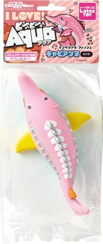 ドギーマン ラテックストイ I LOVEピーピーアクア キャビアンヌ ピンク 犬用おもちゃ