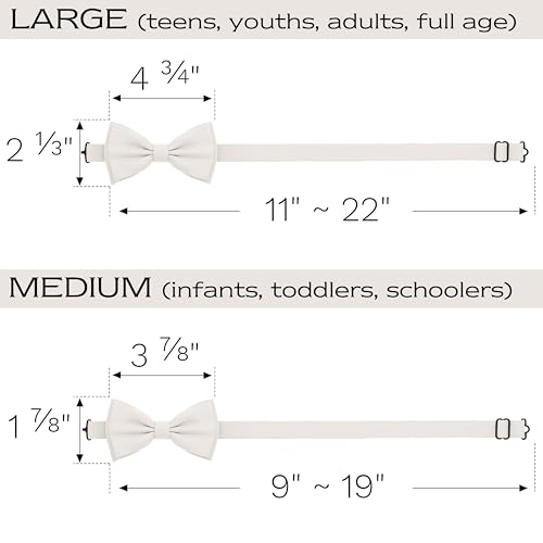 Image of Adam Young Men's Bow Ties Pre-Tied Style Formal Satin Classic Bowtie for Tuxedo Faux Silk
