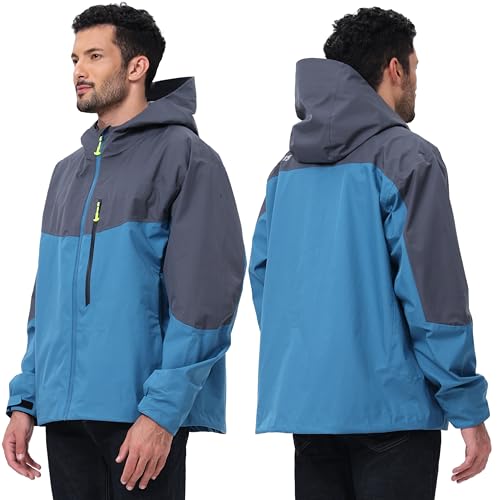 Image of Fly Fishing Wading Jacket for men women- Ultralight 3-Layer Waterproof 2-Tone Functional Design