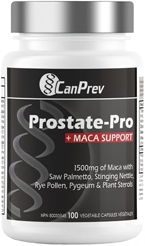 CanPrev Prostate-Pro + Maca Support - 100 V-Caps (25-Day Supply) - Prostate Support Formula for Men - Promotes Prostate Wellness - With Vitamin D3 & Zinc Citrate - Supports Reduced Urination Frequency