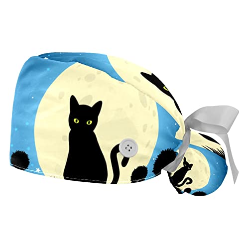 Chapeaux de travail JDEZ : coton de qualité et motif paysage de nuit