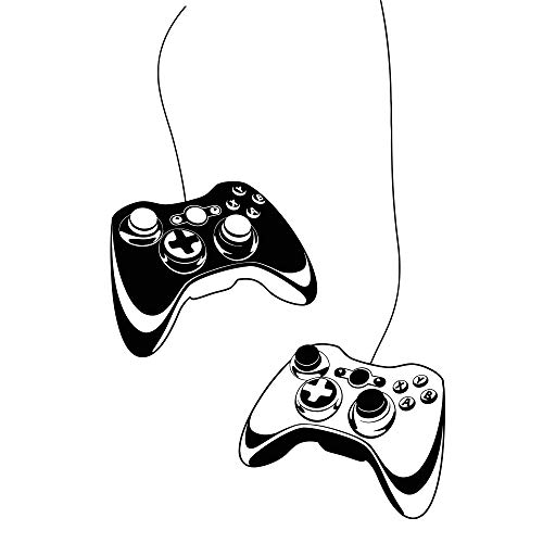 Vinilo decorativo Gamer Joystick 28 x 43 pulgadas