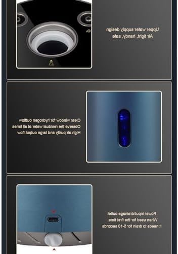 100H+50O (150) ml/min, inhalator wodorowy, przenośny inhalator H2 o wysokiej czystości, niski poziom hałasu, jonizator SPE do domu, podróży i samochodu, rozmiar: 225 ml/min)